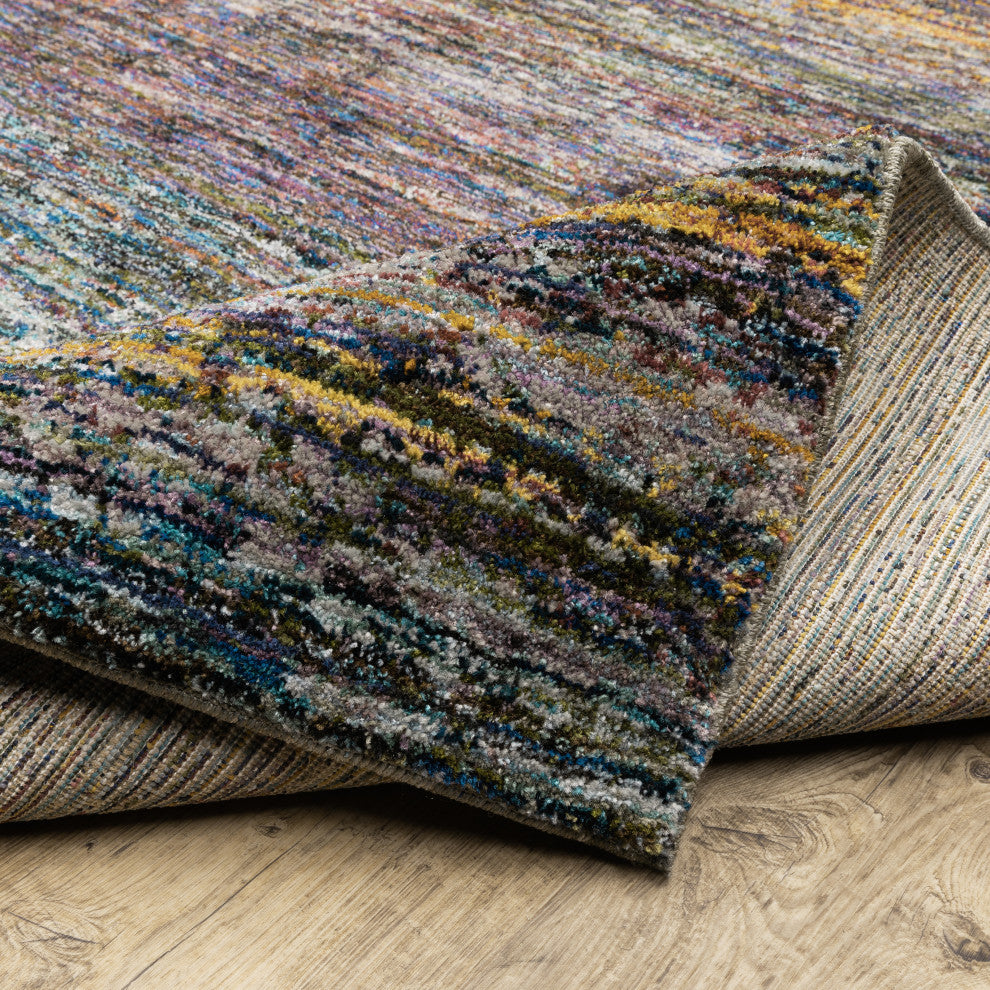 Aegina Motley Stripes Multi/Multi Area Rug, 1'10"x3'2"