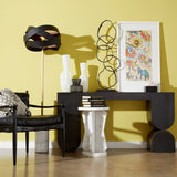 Lined Up Vase, Black, Small