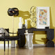 Lined Up Vase, Black, Small