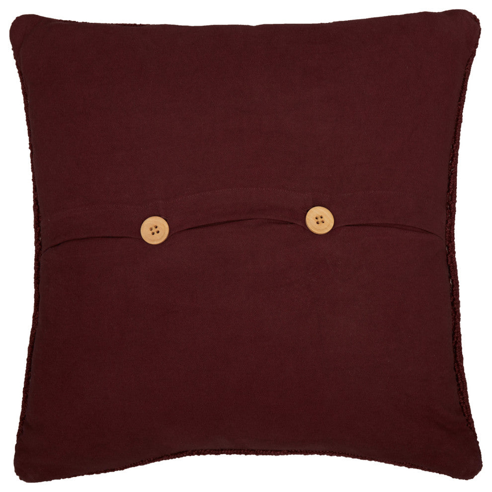 Beckham Elk Hooked Pillow, 18x18