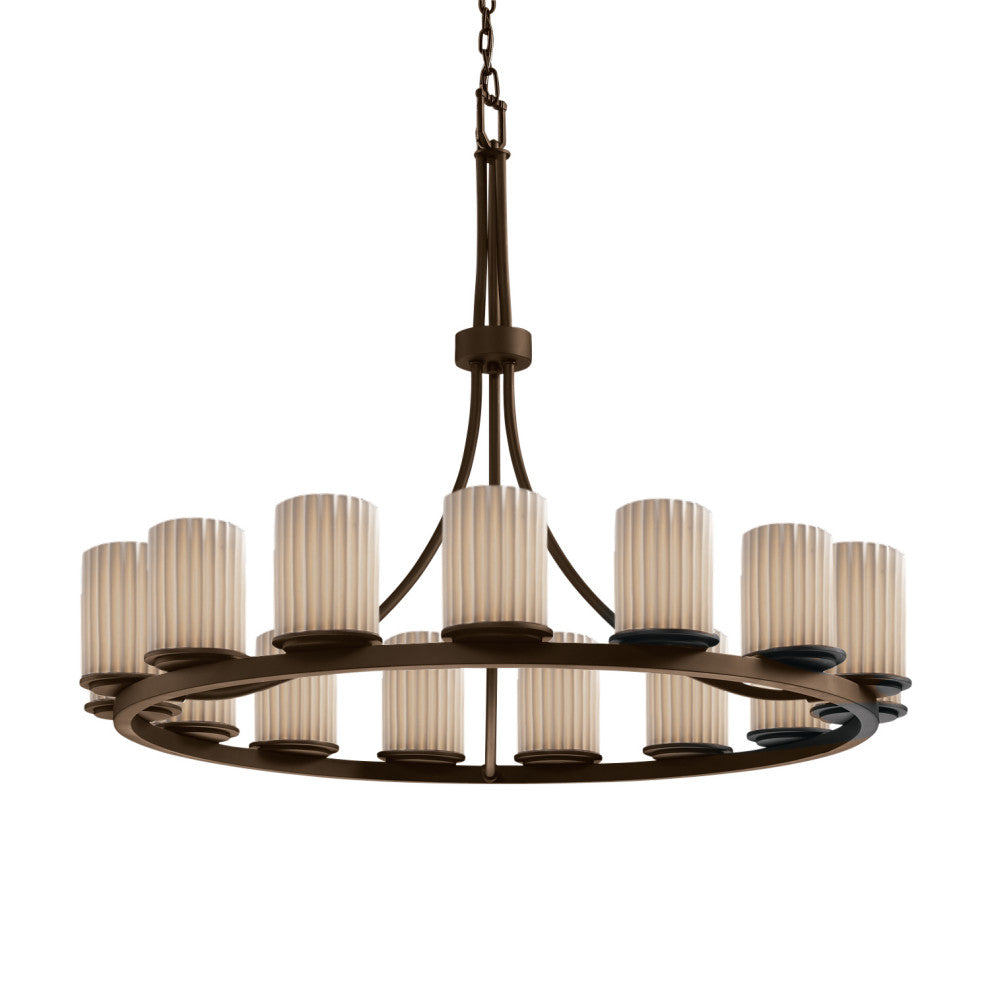 DAKOTA 15-Light 1-Tier Ring Chandelier