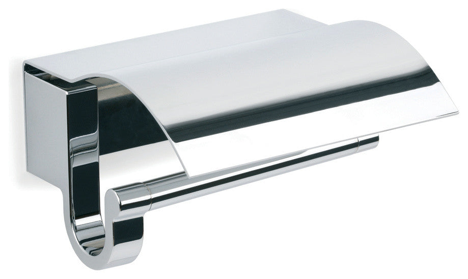Secret Bath, Polished Chrome Toilet Paper Holder, Bilbao Collection