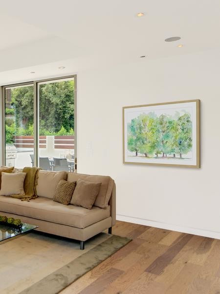 "Ripe Trees" Framed Painting Print, 36"x24"