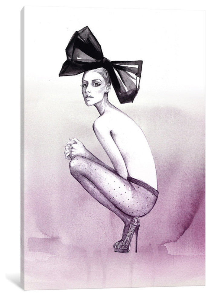 "Bow And Stockings" by Rongrong DeVoe, 26x18x1.5