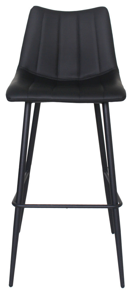 Contemporary Alibi Barstool Matte Black - M2 - Black