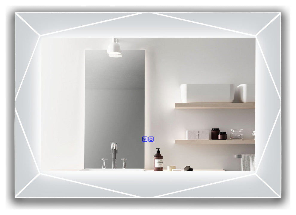 CHLOE Lighting SPECULO Back Lit LED Mirror 6000K, Daylight White, 39"