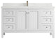 Nashville 60" Single Bathroom Vanity, White 2" Calacatta Laza