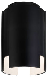 Radiance Outdoor Stagger Ceramic Flush-Mount, Carbon Matte Black, LED