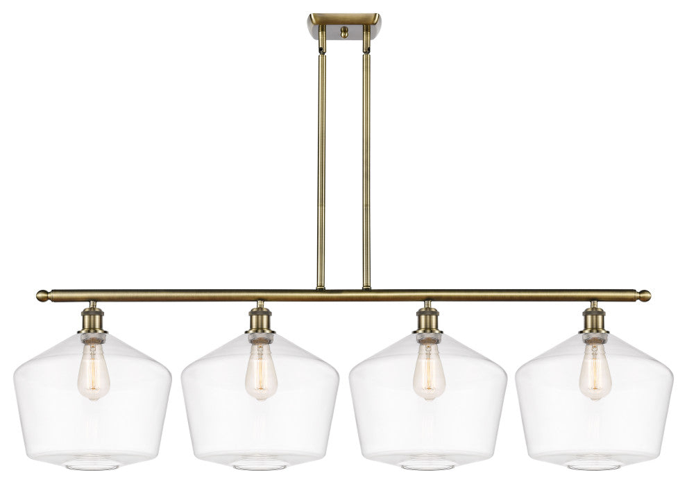 Innovations 516-4I-AB-G652-12-LED 4-Light Island Light, Antique Brass