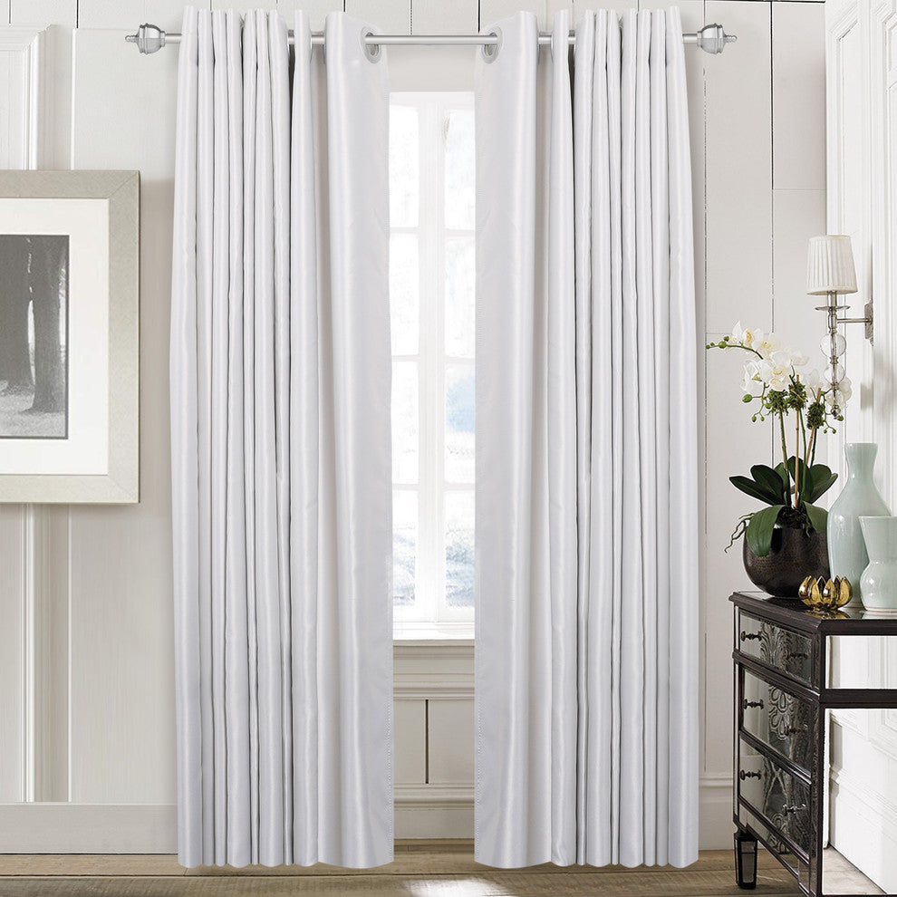 Utopia Alley Curtain Rod with Decorative Urn Finial, 28-48", Nickel