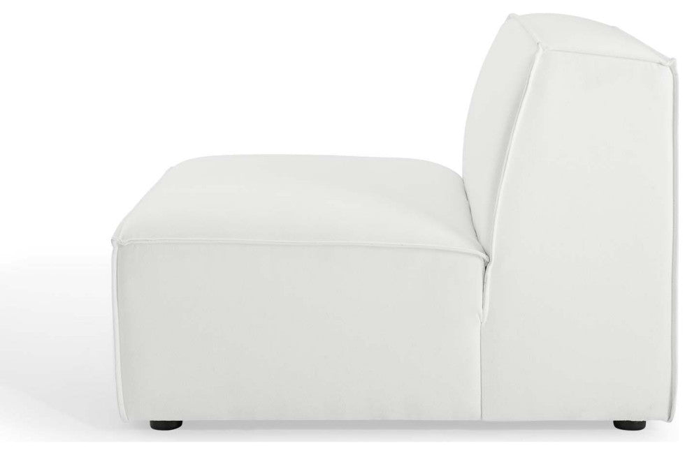 Modular Sectional Sofa Set, White, Fabric, Modern, Lounge Hotel Hospitality