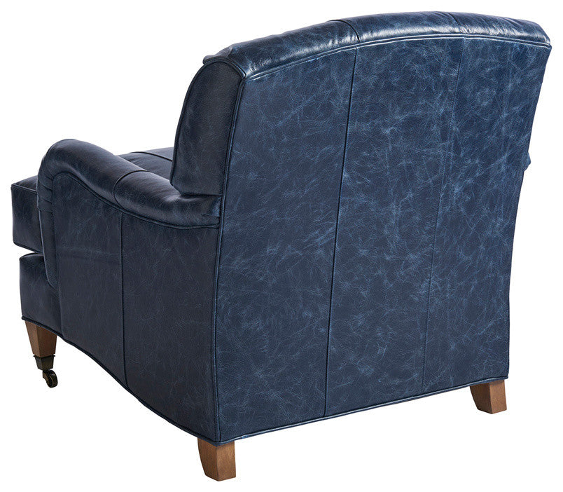 Sydney Leather Chair With Brass Caster