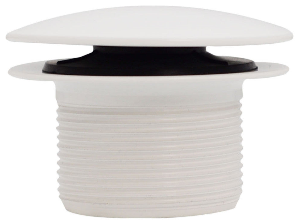 Illusionary Overflow 12" & 4" Sch. 40 PVC Bath Waste and Overflow Tip-Toe, White