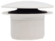 Illusionary Overflow 12" & 4" Sch. 40 PVC Bath Waste and Overflow Tip-Toe, White
