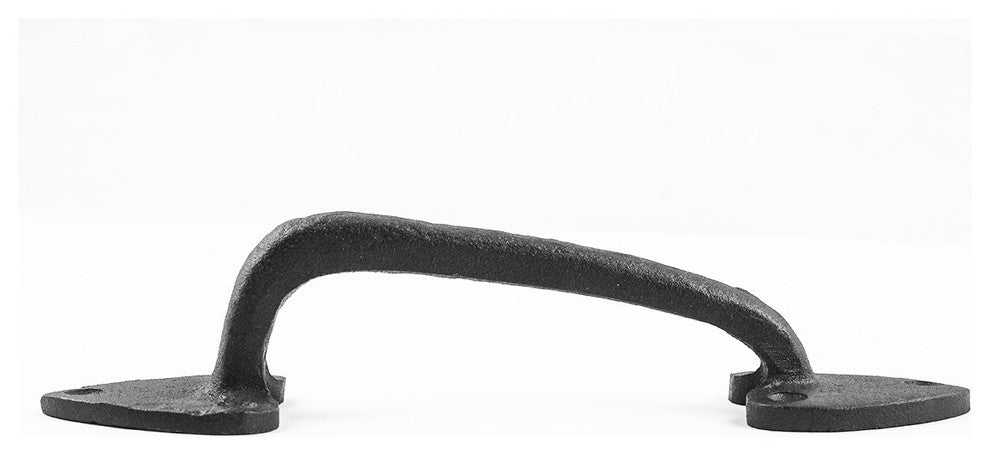 4 Door Pulls Black Wrought Iron Heart Shaped Set of 4 |