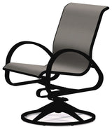 Aruba II Sling Swivel Rocker, Textured Black, Alloy