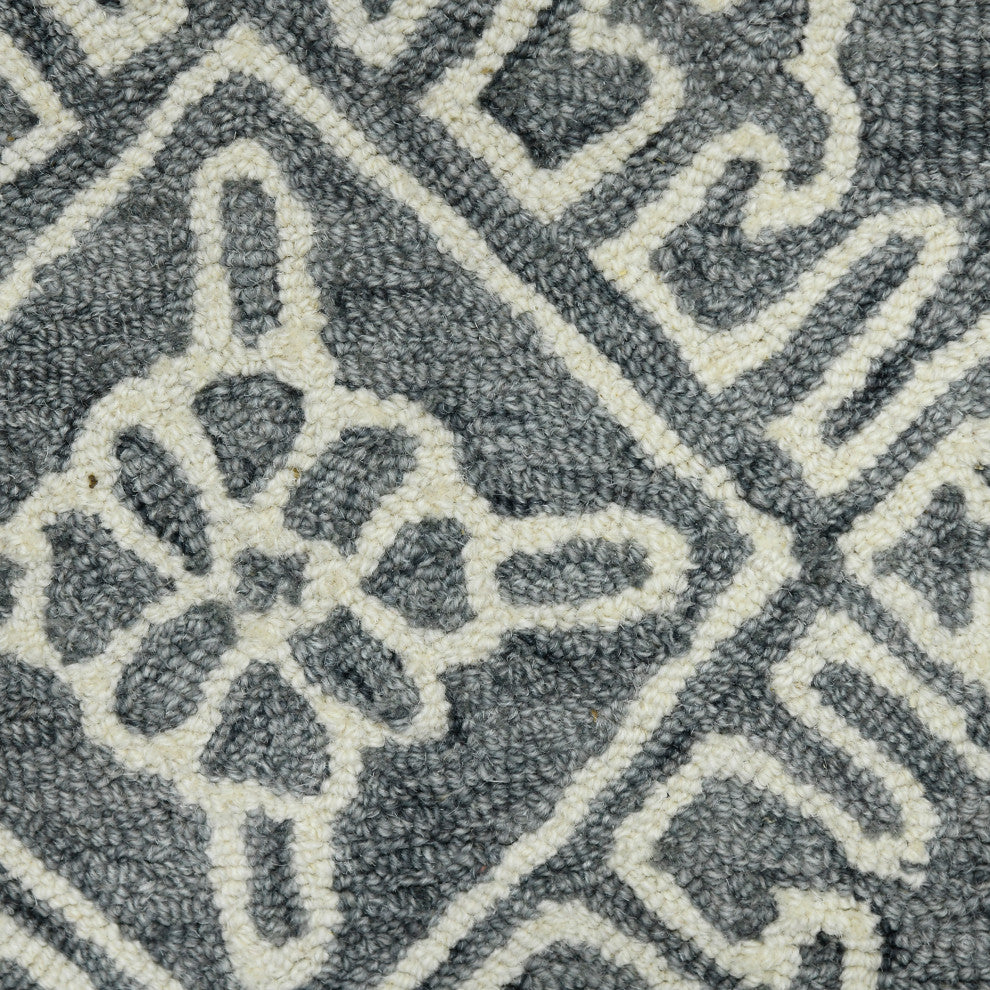 Boscage Penswick Area Rug, Dark Gray, 8' x 11', Geometric