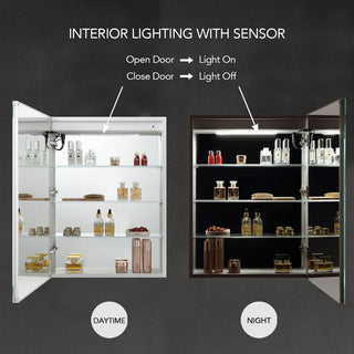 LED Medicine Cabinet With Defogger, 20/R