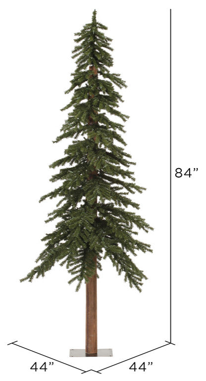 Vickerman A805170 7' Natural Alpine Artificial Christmas Tree, Unlit
