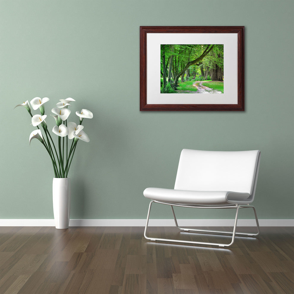 'Intimate Landscape' Matted Framed Canvas Art by Philippe Sainte-Laudy