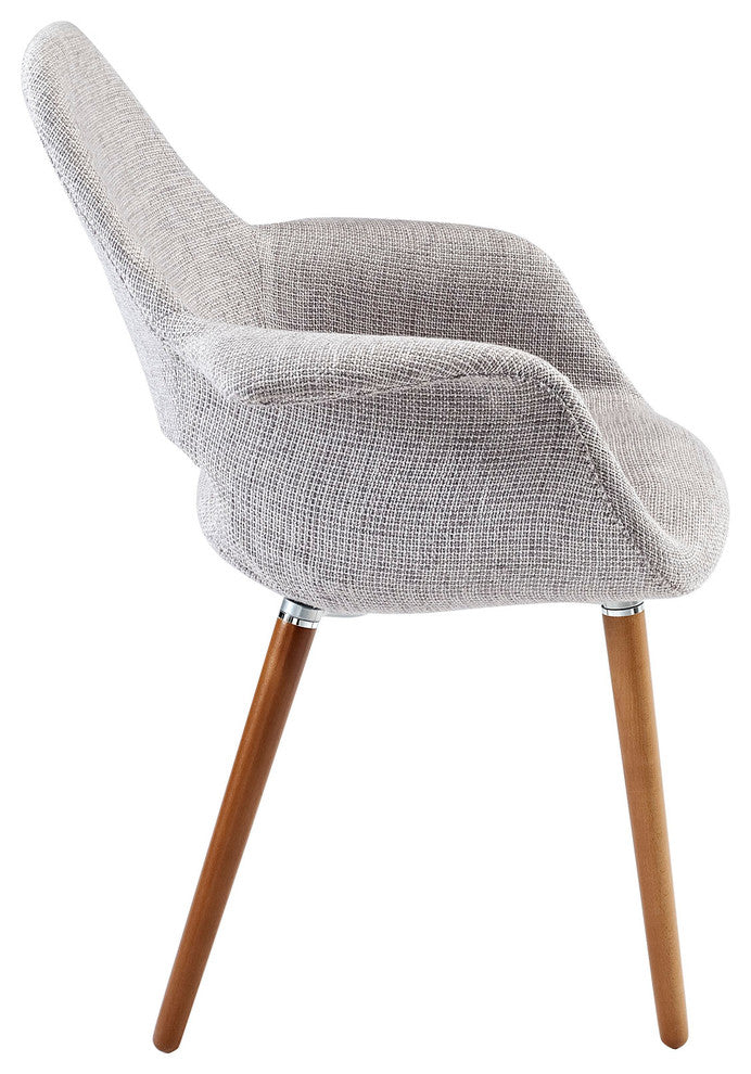 Modern Light Gray Aegis Dining Armchair