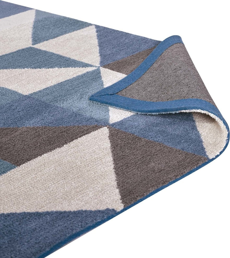 Kahula Geometric Triangle Mosaic 8x10 Area Rug
