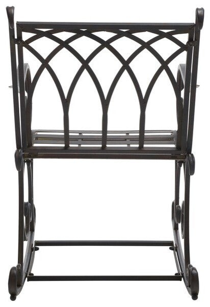 Safavieh Medrano Rocking Chair, Black Rust