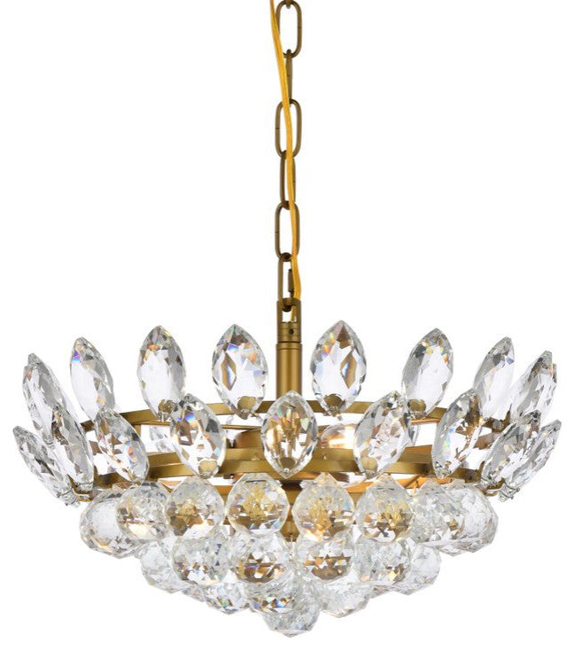 Eleana 16" Pendant, Brass