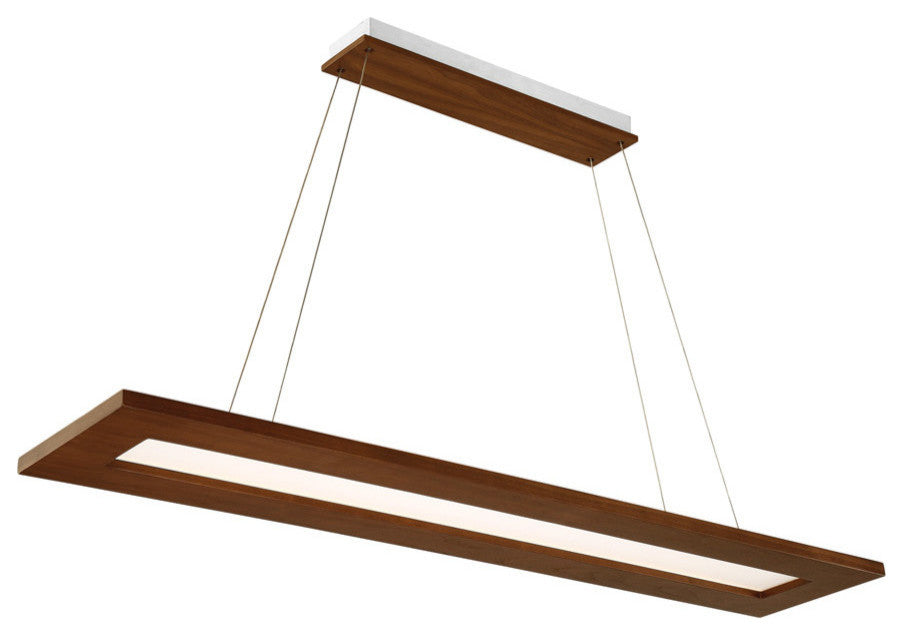 Tablet LED Linear Pendant 3000K, Dark Walnut