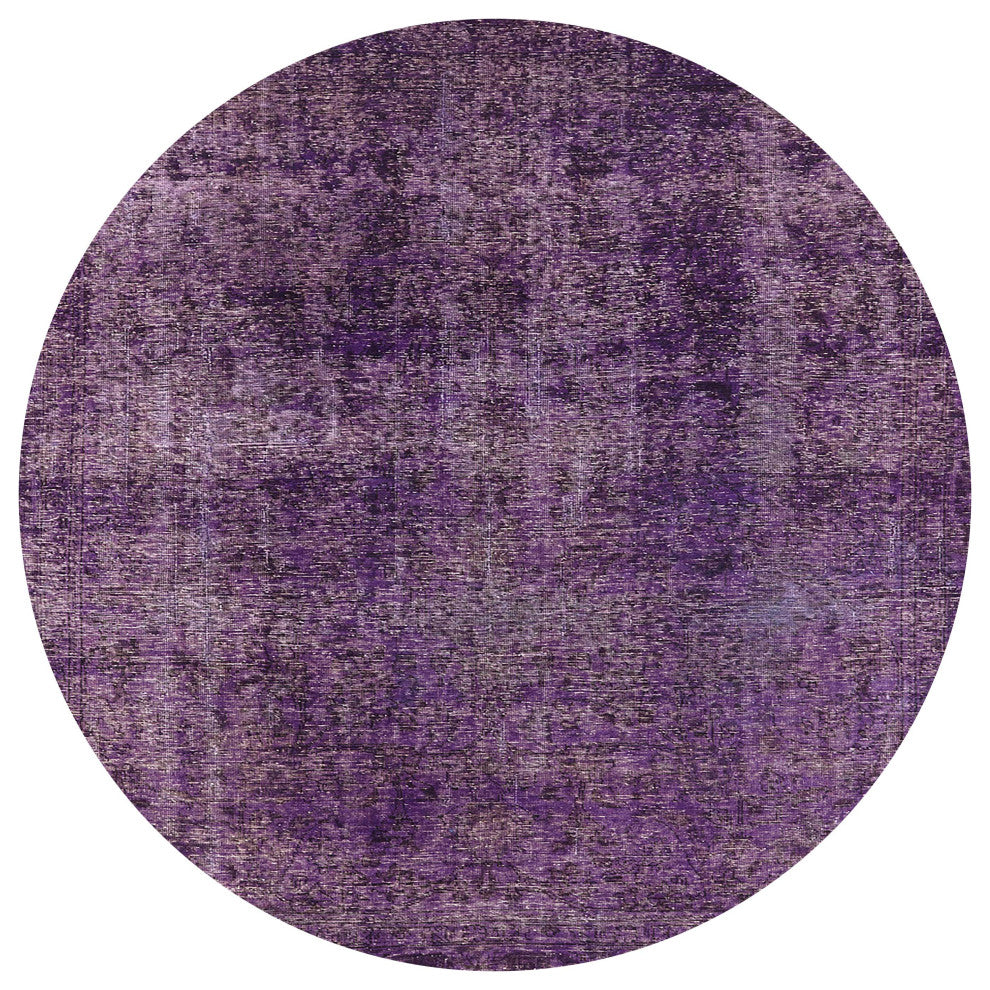 Ahgly Company Indoor Round Mid-Century Modern Area Rugs, 7' Round