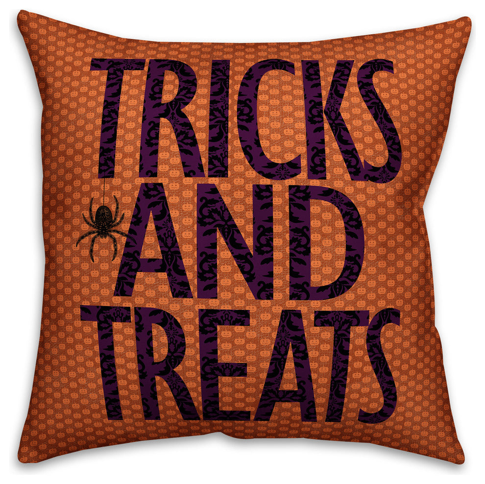 Tricks and Treats 16"x16" Spun Poly Pillow