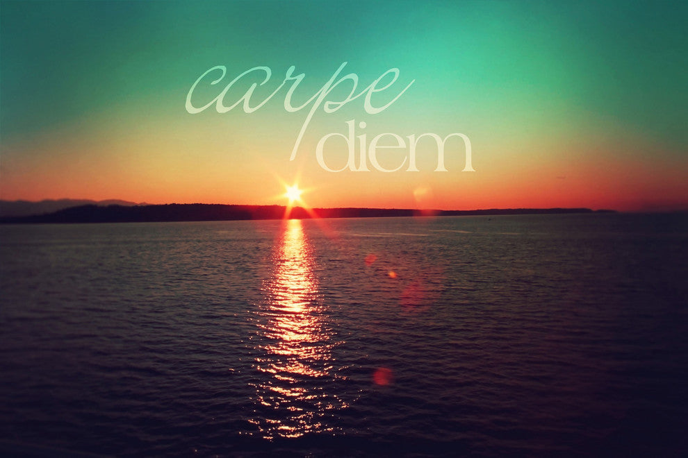 "Carpe Diem" Print on Canvas by Sylvia Cook