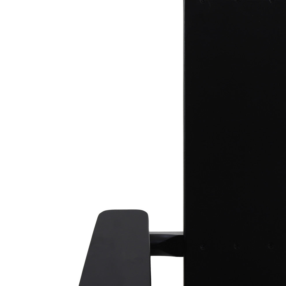 Gurekam Outdoor Foldable Adirondack Chairs, Set of 2, Black