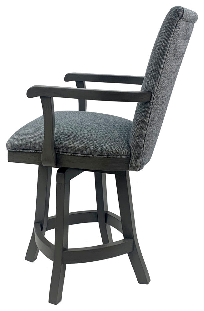 Swivel Wood Counter Bar Stool 700 S-Base, Aqua Marine Pd, 26"