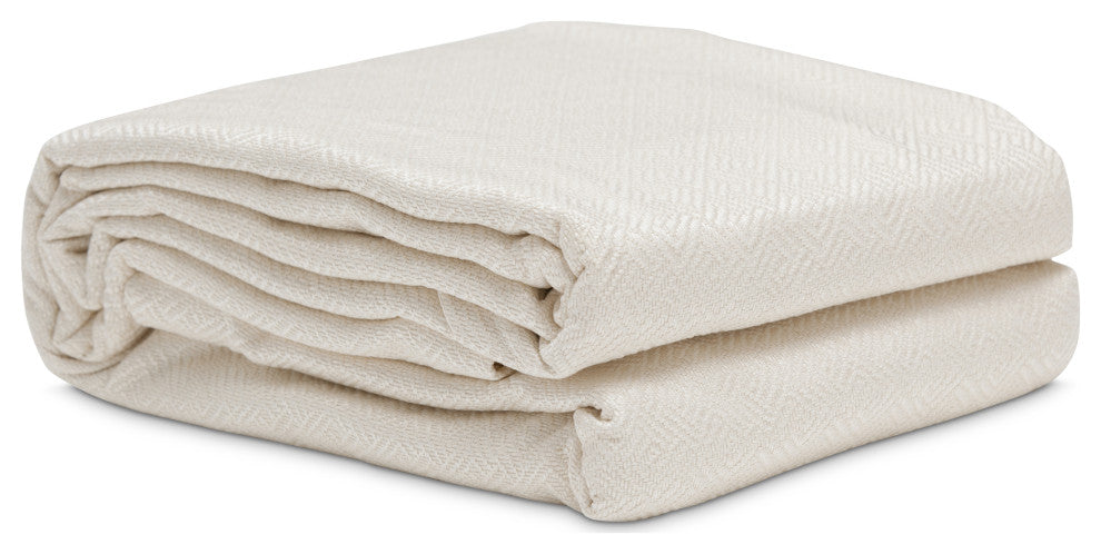 Potenza 3-Piece Queen Bed Throw Set - Pearl