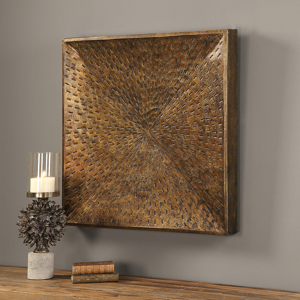 New Uttermost Blaise Antiqued Bronze Wall Art