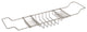 Expandable Bath Caddy For The Elegant Tub, Brushed Nickel Finish