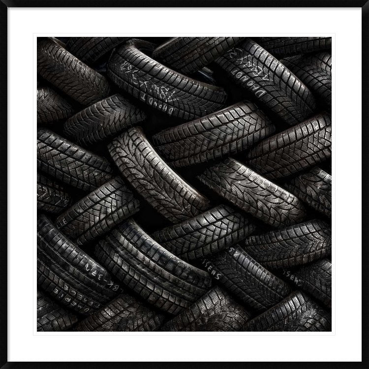 "Feeling Tired" Framed Digital Print by Piet Flour, 38"x38"