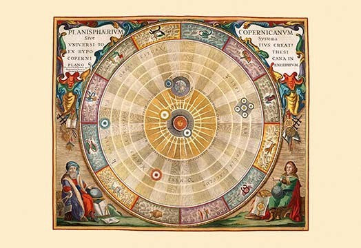 Planisphaerium Copernicanum - Gallery Wrapped Canvas Art 28" x 42"