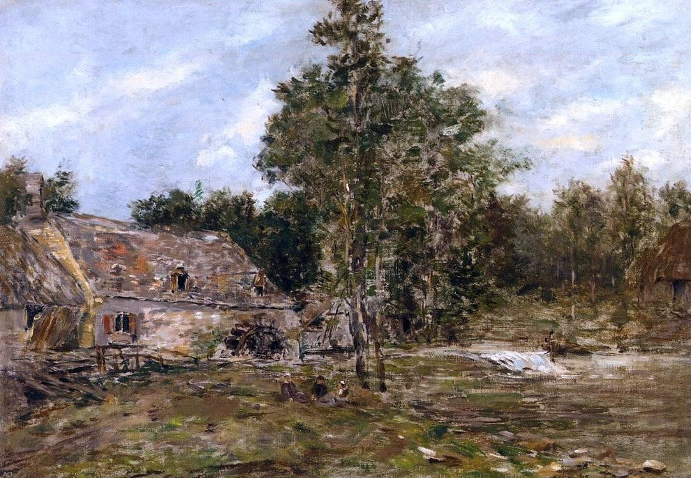 Eugene-Louis Boudin The Mill Saint-Cenery, 18"x27" Wall Decal