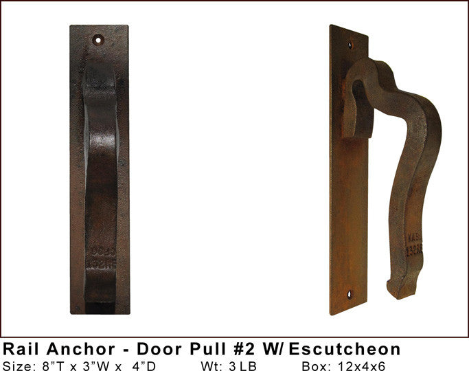 The Rail Anchor 2 Door Handle On Escutcheon Plate