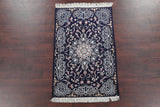 Traditional Isfahan Oriental Handmade Persian Design Area Rug, Blue, 5'6"x3'9"