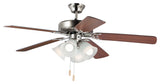 Maxim 89907FT Basic-Max 52" 5 Blade Indoor Ceiling Fan - Light - Satin Nickel /