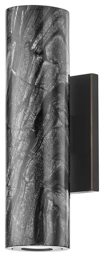 Predock 2-Light Wall Sconce Black Brass