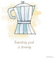 "Good Brew I" Digital Paper Print by Sue Schlabach, 32"x32"