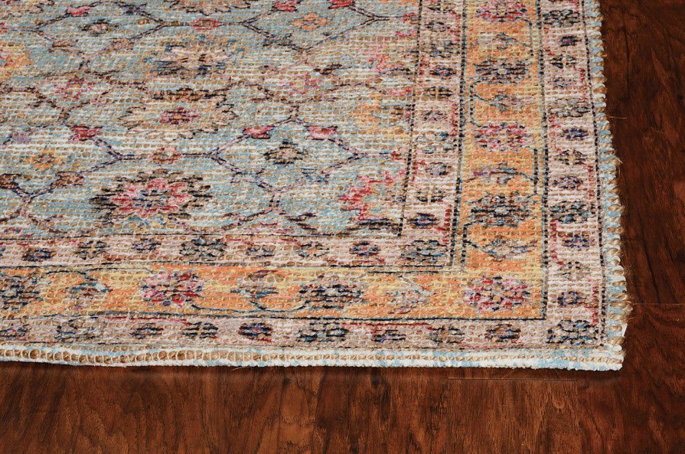 KAS Morris 2225 Spa Hudson Area Rug, 7'6"x9'6"
