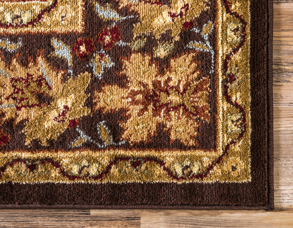 Unique Loom Cream Springfield Voyage 5'x8' Area Rug