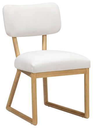 Bobbie Cream Performance Upcycled Fabric Dining Chair