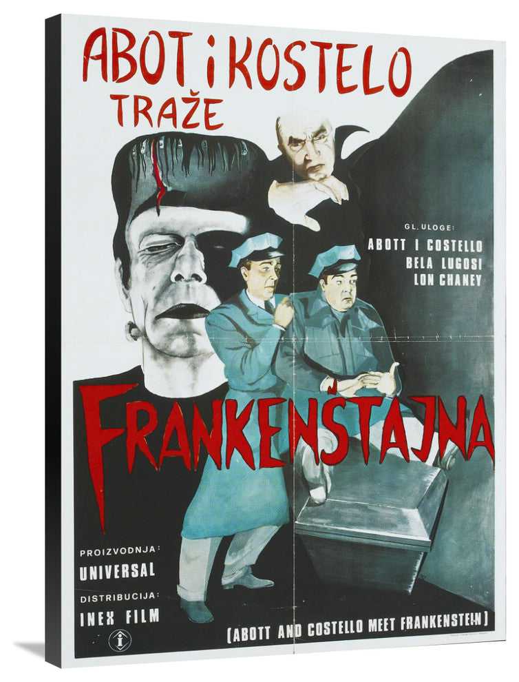 Abbott and Costello, Bosnian, Frankenstein, 26x36
