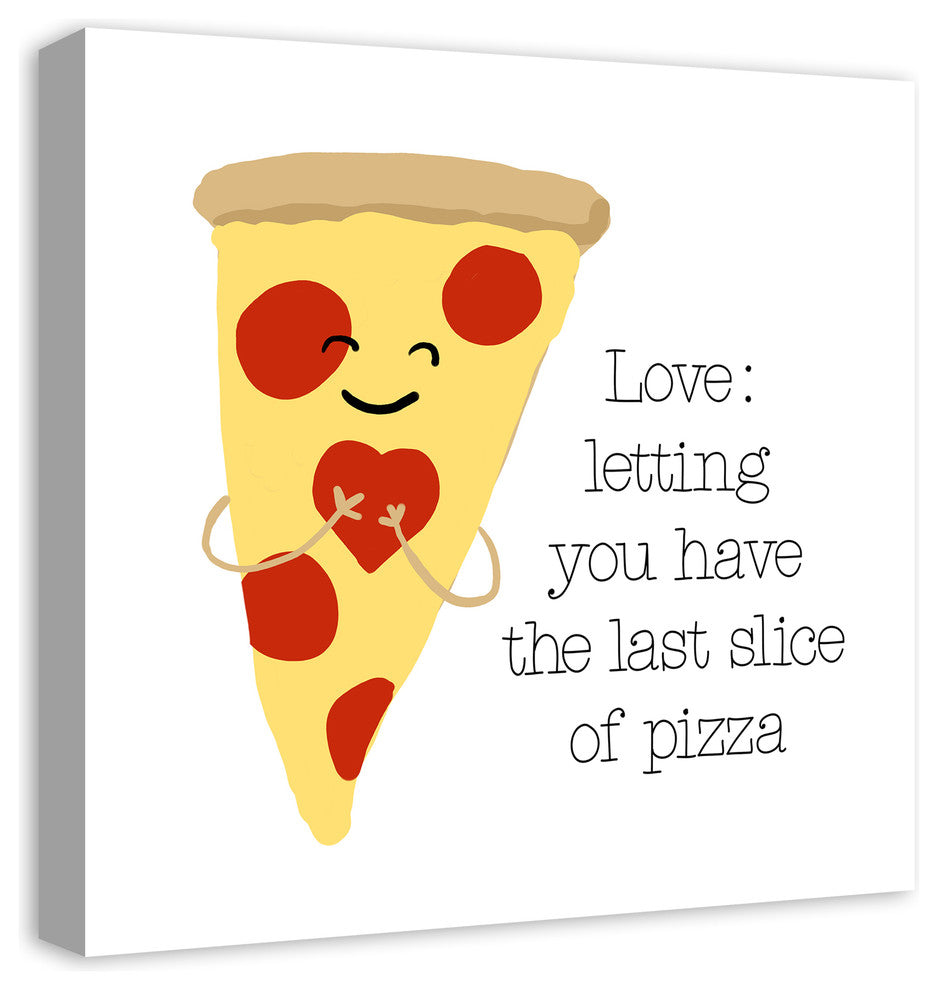 Last Slice of Pizza 20x20 Canvas Wall Art